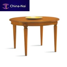 Directoire style dining table 3375 Villa Borghesewood veneerbeech baseround