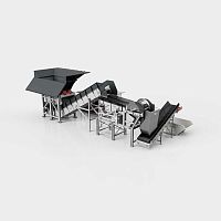 Mixed waste treatment plant bulkypapercardboard
