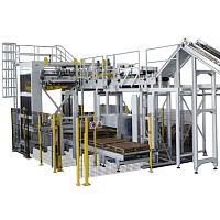 High level infeed palletizer HFbagfor boxespallet