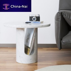 Contemporary side table U-TURNmarblemarble baseround