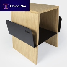 Minimalist design side table Awaoakwood veneerMDF