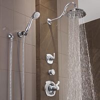 Wall-mounted shower head ADDISON® : T17T292roundrainthermostatic