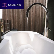 Steel bathtub spout ORIGO-C60V.HF.Mfloor-mountedfor hotel