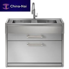 Stainless steel kitchen sink cabinet SWING 120for gardenhome