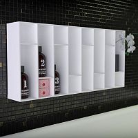 Contemporary bathroom cabinet VERTICAL SHELFwoodenwall-mountedhigh