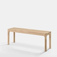 Contemporary bench oakwithout backrestwithout armrests
