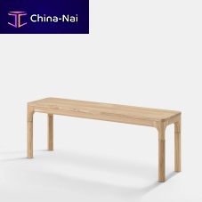 Contemporary bench oakwithout backrestwithout armrests