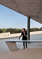 Contemporary table ANGLEsteelrectangulargarden