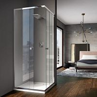 Corner hydromassage cabin SIPARIOglasstempered