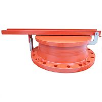 Gas pressure relief valve for tankflange
