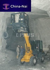 Wheeled loader TSL 853 T7telescopicswingfor quarries
