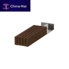 Stainless steel knife block KAMADO walnut