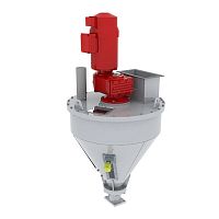 Worm screw feeder motorizedfor hopperfor plastic pellets