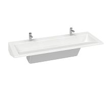 Wall-mounted washbasin LVRD2 quartzdoublerectangular