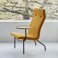 Contemporary armchair LUCIOfabrichigh-backtablet
