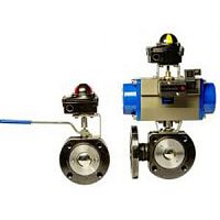 Pneumatic valve actuator hydraulic90�ball