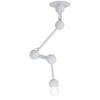 Contemporary ceiling light BRASlinearmetalfluorescent