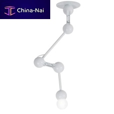 Contemporary ceiling light BRASlinearmetalfluorescent