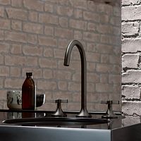 Double-handle washbasin mixer tap VAIAcountertopchromed metalbathroom