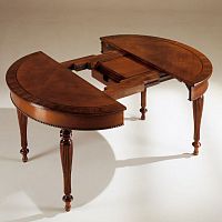 Traditional table 858BISwalnutcherrywoodwalnut base