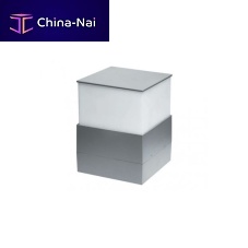 Garden bollard light CUBE contemporarycast aluminumpolycarbonate