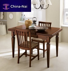 Traditional dining table ARMONYwood veneersolid wood baserectangular
