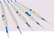 Electrosurgical electrode straightdisposable