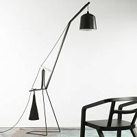 Floor-standing lamp AA01steelcottonash
