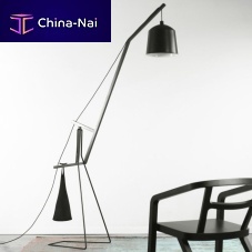 Floor-standing lamp AA01steelcottonash
