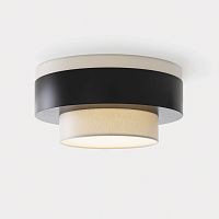 Contemporary ceiling light ROLLEroundglassmetal