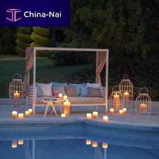 Canopy daybed FLOWcontemporaryfabricaluminum