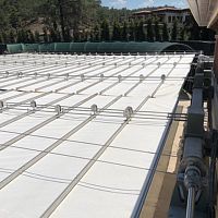 Composite textile membrane roofwater-repellentprefab