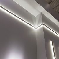 Wall-mounted lighting profile LEDmodular lighting system