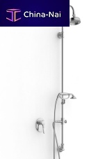 Wall-mounted shower set 2900 DDP-070contemporarywith hand showerwith fixed shower head