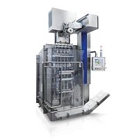 Intermittent-motion packing machine ALFAverticalfilmfor the pharmaceutical industry