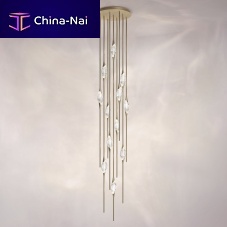 Crystal lamp IL PEZZO 12pendantbrasscontemporary