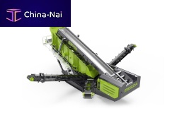 Mobile screener MS-4515Cvibratingfor bulk materialsinclined