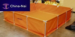 Water tank Framedhydrocarbontemporary storagewith frame