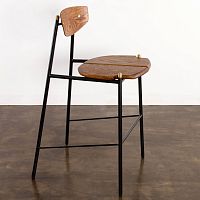 Contemporary bar chair KINK indoorfabricoak