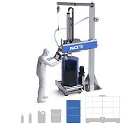 Semi-automatic filling machine FLEXEO-Ddrumfor chemical productsfor viscous products