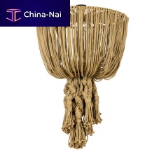 Contemporary ceiling light EMMA D80roundmetalfabric