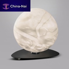 Table lamp LUNEmetalblown glasscontemporary
