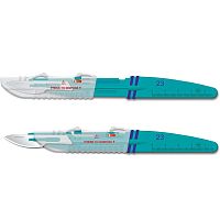 Plastic handle scalpel interchangeable bladesingle-usesafety