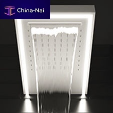 Wall-mounted shower head SHOWER WALLrectangularrainwaterfall