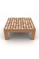 Contemporary side table SOFIAwoodensquarecustom