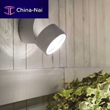 Contemporary wall light Omegaoutdoorpainted aluminumglass