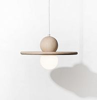Pendant lamp NBULEUSEoaksolid woodcontemporary