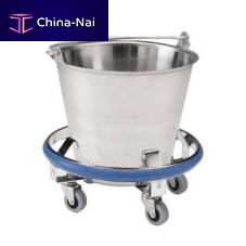 Trolley-mounted surgical basin stand P-1020-SSstainless steel