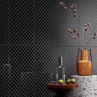 Indoor tile UPSIDE BLACKkitchenbathroomfor office