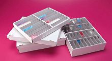 Microscope slide sample container Cartoblocktissuefor biological samples